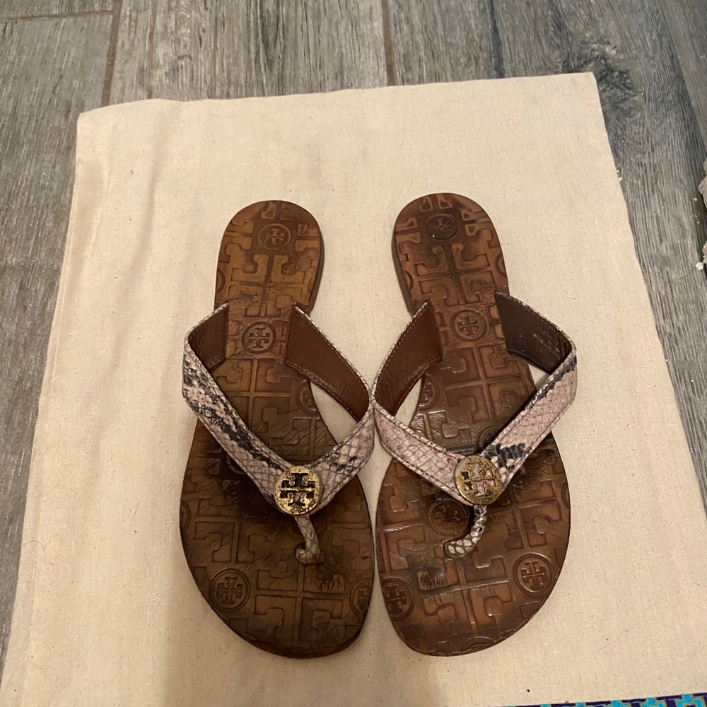 tory burch snakeskin sandals
